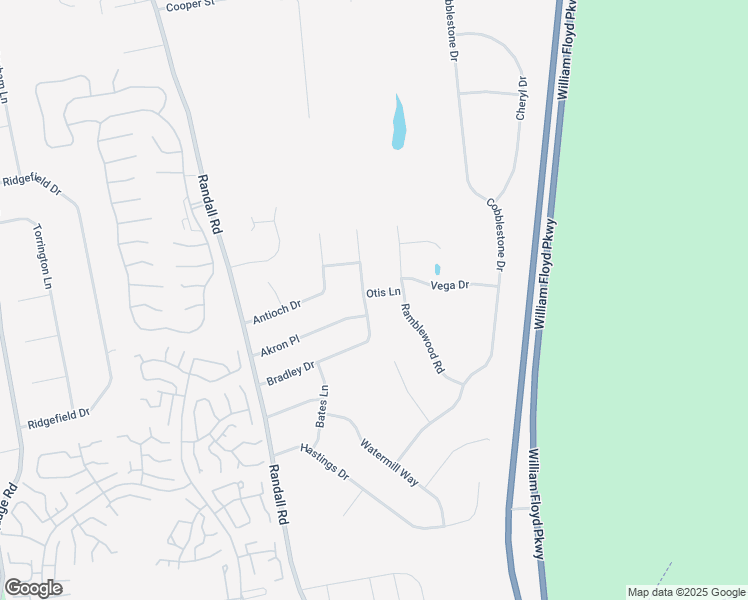 map of restaurants, bars, coffee shops, grocery stores, and more near 1 Otis Lane in Shoreham