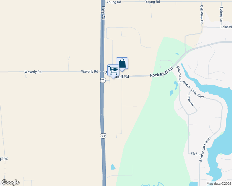 map of restaurants, bars, coffee shops, grocery stores, and more near 9504 2nd Avenue in Plattsmouth