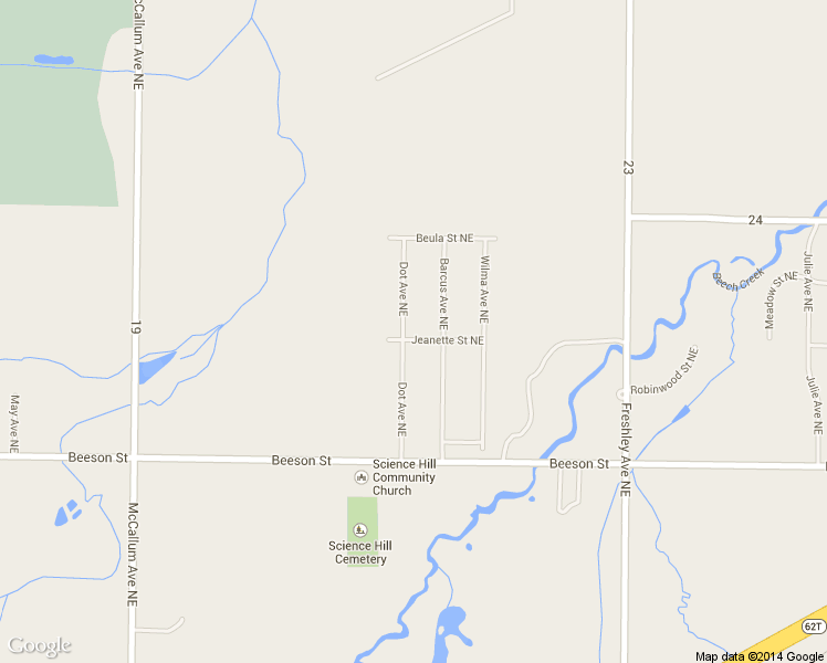 map of restaurants, bars, coffee shops, grocery stores, and more near 10770 Dot Avenue Northeast in Alliance