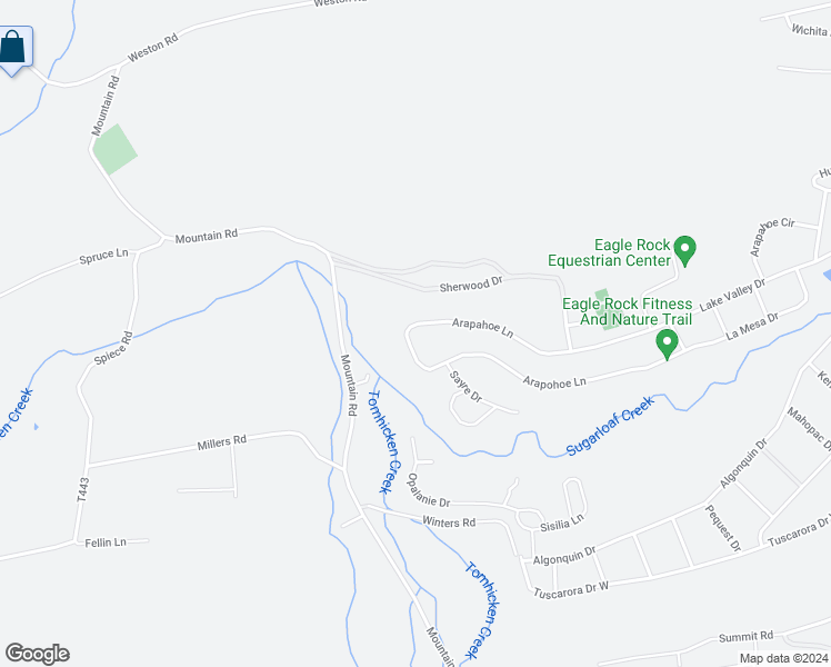 map of restaurants, bars, coffee shops, grocery stores, and more near 55 Arapahoe Lane in Hazleton