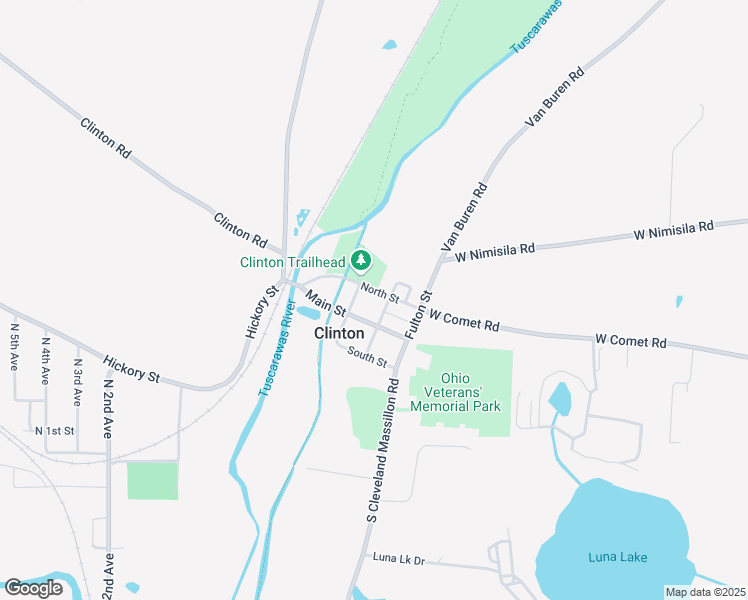 map of restaurants, bars, coffee shops, grocery stores, and more near 2798 Clinton Road in Clinton