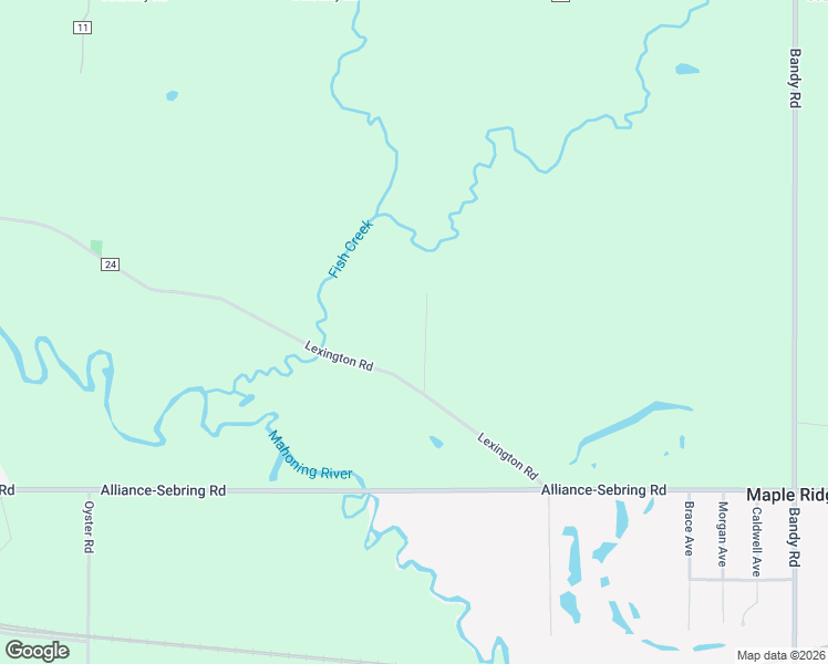map of restaurants, bars, coffee shops, grocery stores, and more near 13233 Fish Creek Road in Alliance