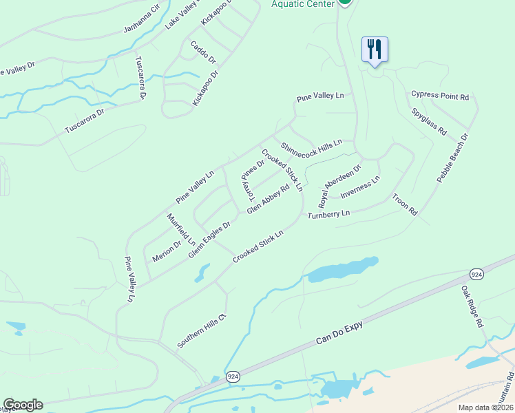 map of restaurants, bars, coffee shops, grocery stores, and more near 99 Glen Abbey Road in Luzerne County