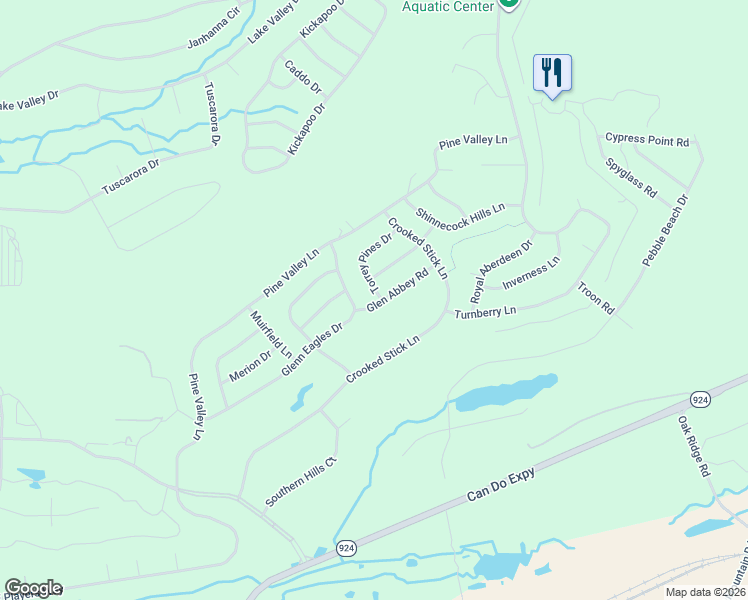 map of restaurants, bars, coffee shops, grocery stores, and more near 300-360 Glen Abbey Road in Luzerne County