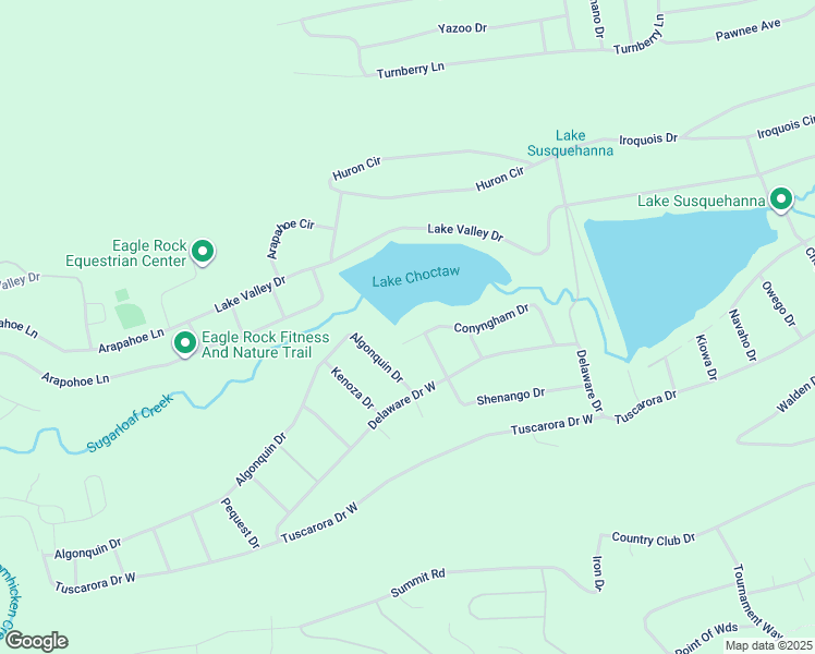 map of restaurants, bars, coffee shops, grocery stores, and more near 52 Conyngham Drive in Hazleton