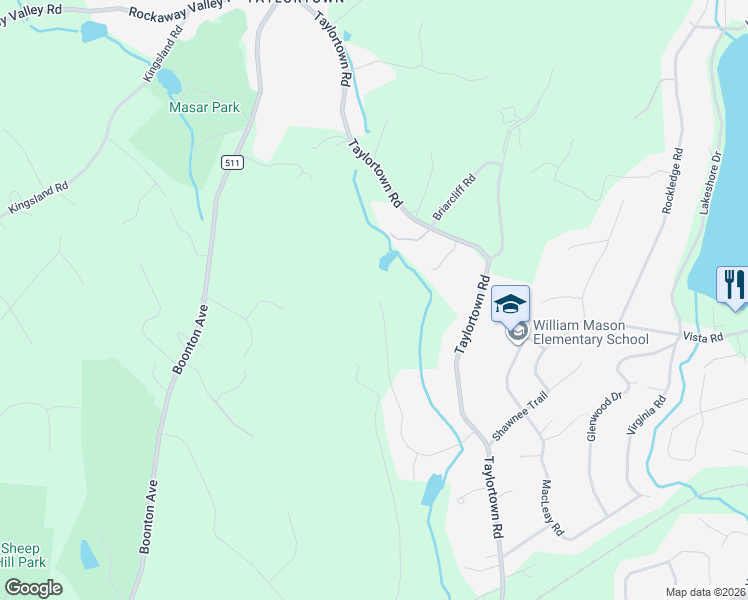 map of restaurants, bars, coffee shops, grocery stores, and more near 16 Pond View in Montville