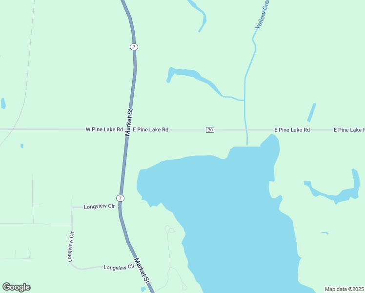 map of restaurants, bars, coffee shops, grocery stores, and more near 201 East Pine Lake Road in North Lima