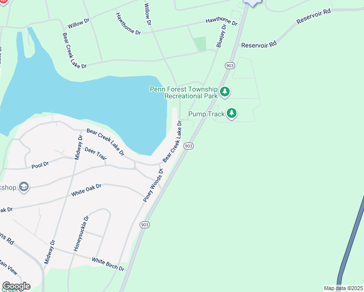 map of restaurants, bars, coffee shops, grocery stores, and more near 238 South Lake Drive in Jim Thorpe