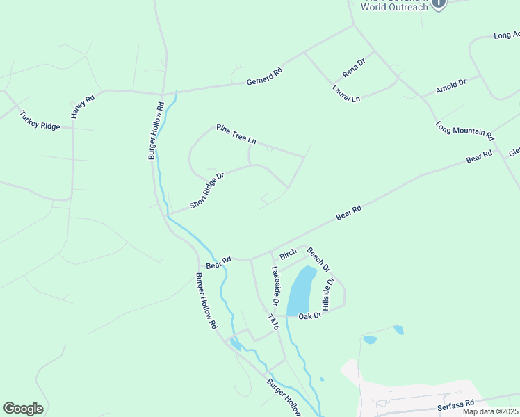 map of restaurants, bars, coffee shops, grocery stores, and more near 107 Hilltop Drive in Kunkletown