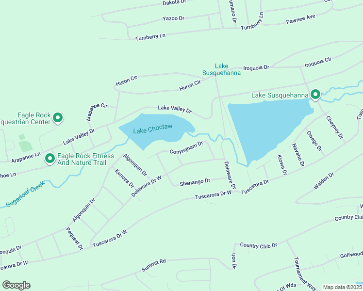 map of restaurants, bars, coffee shops, grocery stores, and more near 32 Conyngham Drive in Hazleton
