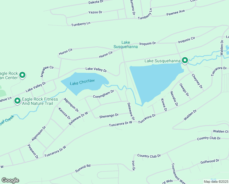 map of restaurants, bars, coffee shops, grocery stores, and more near 15 Conyngham Drive in Hazleton