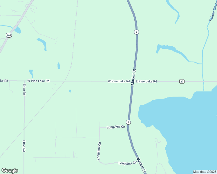 map of restaurants, bars, coffee shops, grocery stores, and more near 169 West Pine Lake Road in North Lima