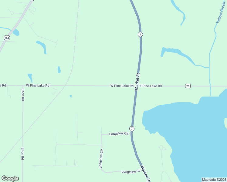 map of restaurants, bars, coffee shops, grocery stores, and more near 169 West Pine Lake Road in North Lima