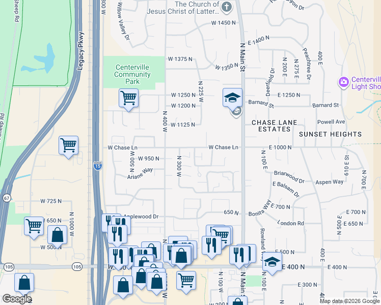 map of restaurants, bars, coffee shops, grocery stores, and more near 993 Brookfield Lane in Centerville