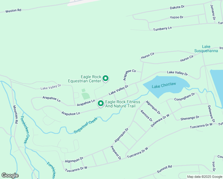 map of restaurants, bars, coffee shops, grocery stores, and more near 513 Lake Valley Drive in Hazleton