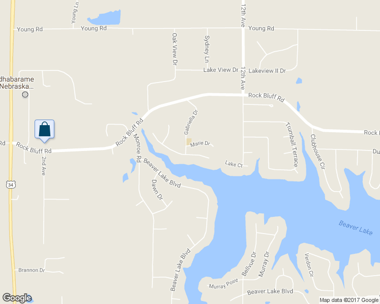 map of restaurants, bars, coffee shops, grocery stores, and more near 1006 Belgrade Court in Plattsmouth