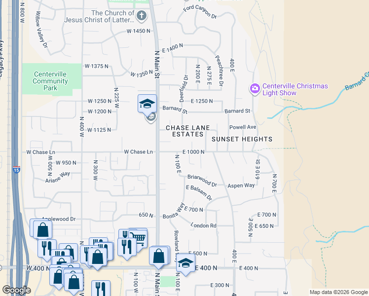 map of restaurants, bars, coffee shops, grocery stores, and more near 196 East Chase Lane in Centerville