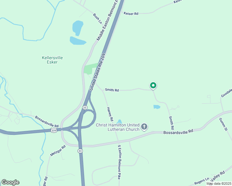 map of restaurants, bars, coffee shops, grocery stores, and more near 2237 Smith Road in Stroudsburg