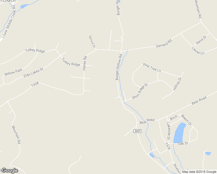 map of restaurants, bars, coffee shops, grocery stores, and more near 789 Burger Hollow Road in Kunkletown