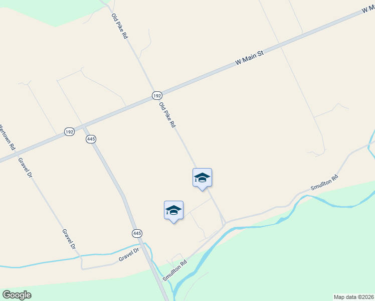 map of restaurants, bars, coffee shops, grocery stores, and more near Old Pike Road in Rebersburg