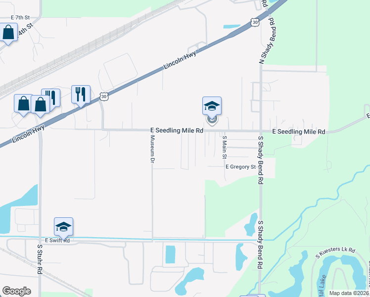 map of restaurants, bars, coffee shops, grocery stores, and more near 305 Villa Mar Dee Avenue in Grand Island