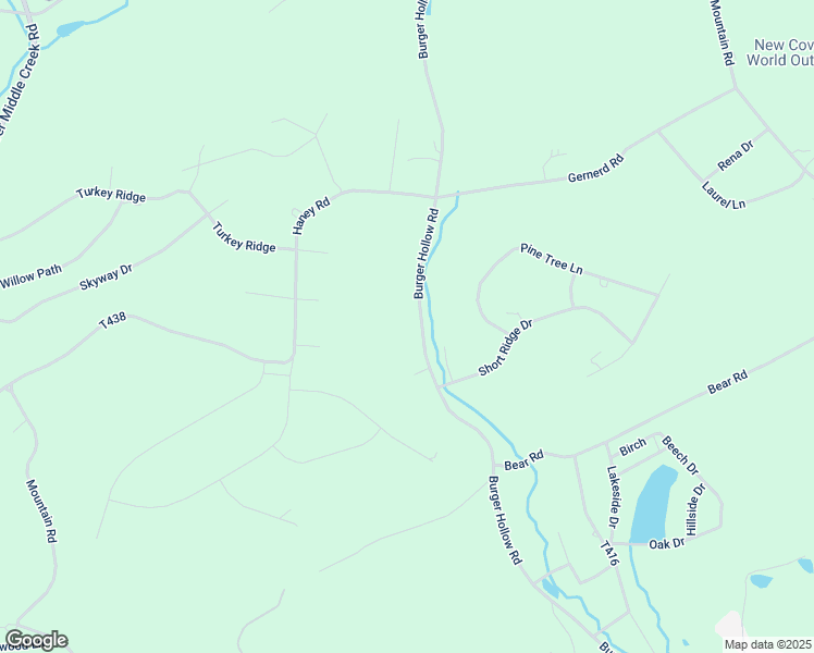 map of restaurants, bars, coffee shops, grocery stores, and more near 801 Burger Hollow Road in Kunkletown