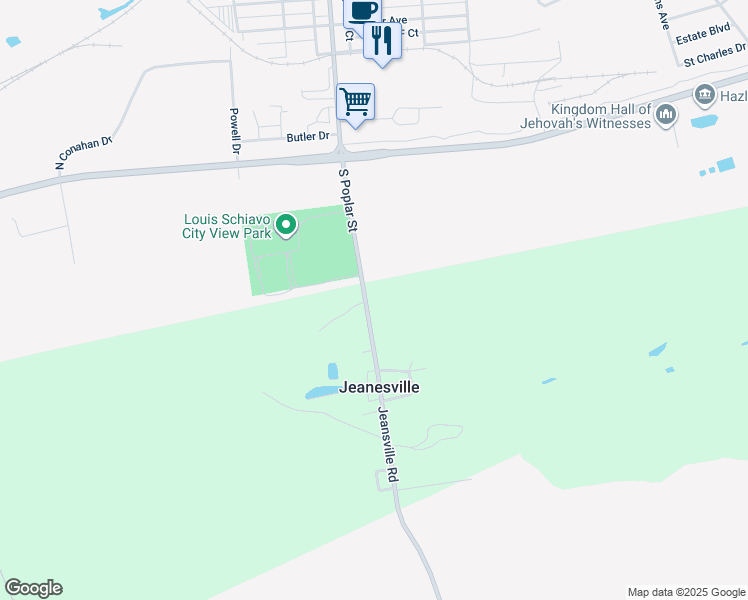 map of restaurants, bars, coffee shops, grocery stores, and more near 942 Jeansville Road in Carbon County