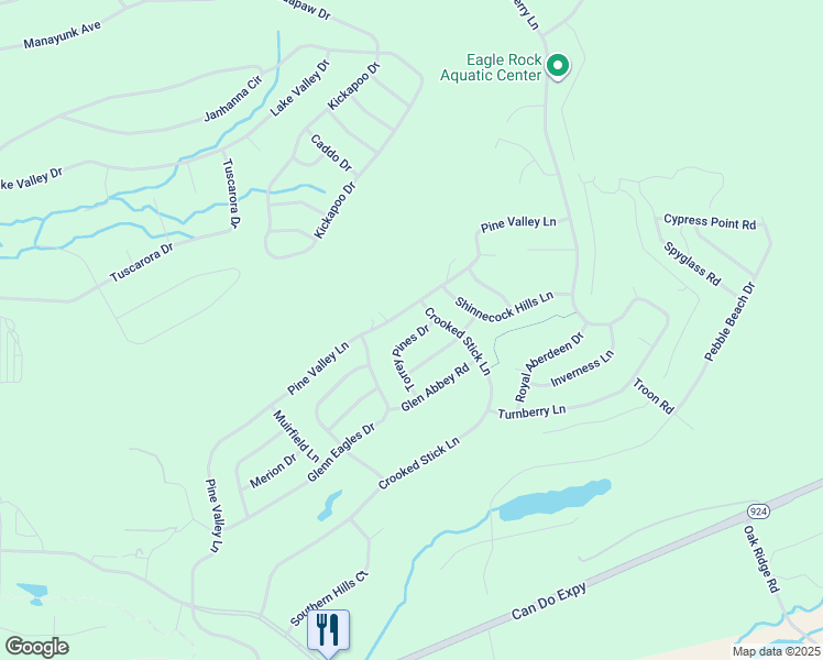 map of restaurants, bars, coffee shops, grocery stores, and more near 10 Torrey Pines Drive in Luzerne County