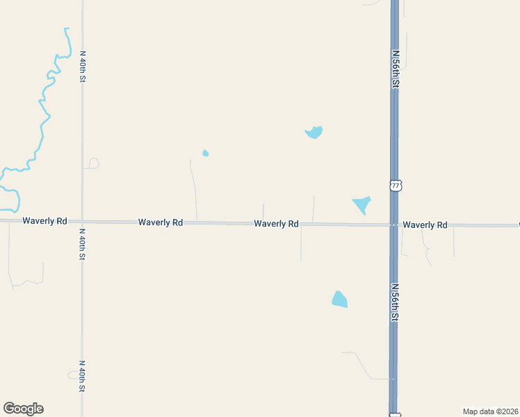 map of restaurants, bars, coffee shops, grocery stores, and more near 5020 Waverly Road in Lincoln