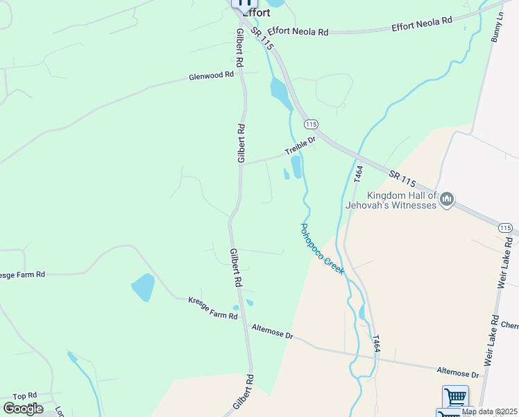 map of restaurants, bars, coffee shops, grocery stores, and more near 128 Mabel Lane in Effort