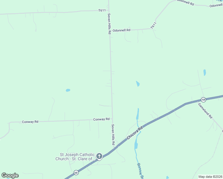 map of restaurants, bars, coffee shops, grocery stores, and more near 152 Seven Hills Road in Chicora