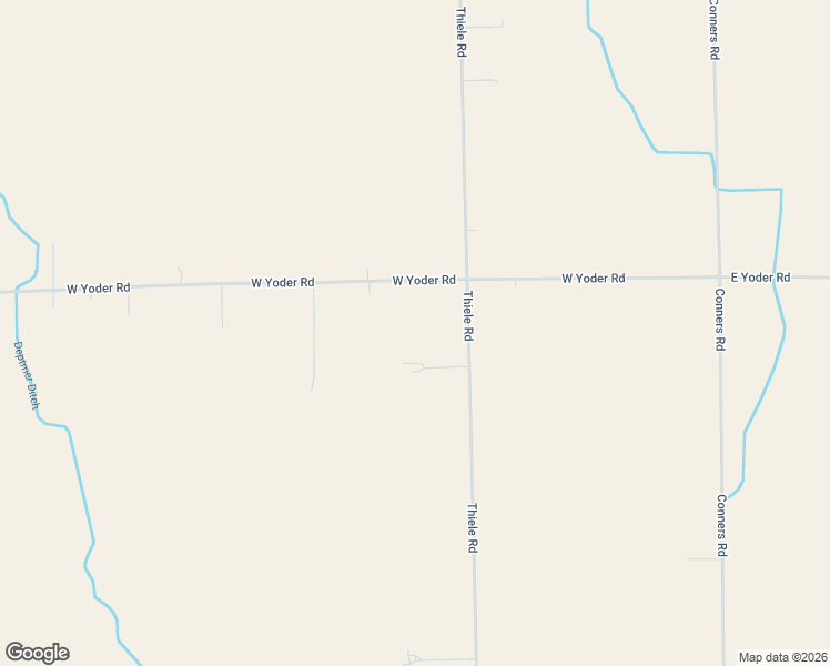 map of restaurants, bars, coffee shops, grocery stores, and more near 407 West Yoder Road in Fort Wayne