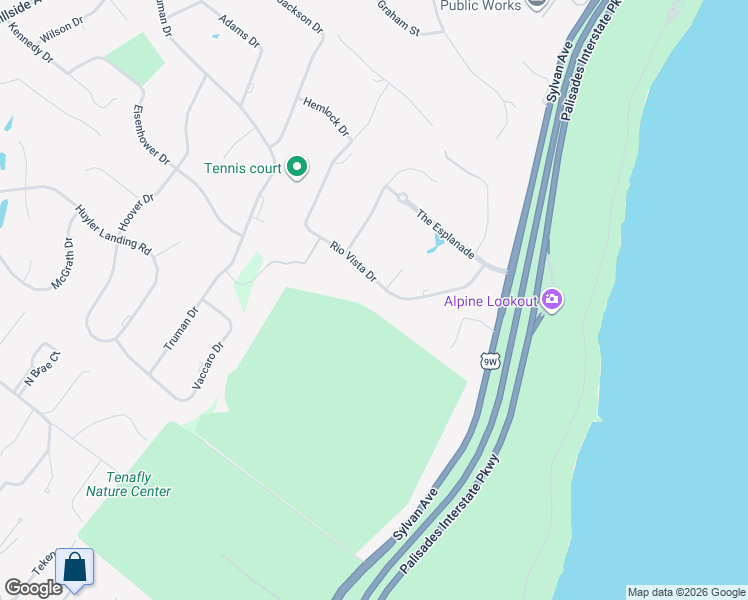 map of restaurants, bars, coffee shops, grocery stores, and more near 23 Rio Vista Drive in Alpine