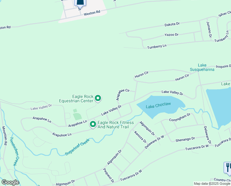 map of restaurants, bars, coffee shops, grocery stores, and more near 15 Arapahoe Circle in Hazleton