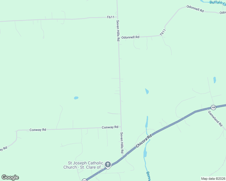 map of restaurants, bars, coffee shops, grocery stores, and more near 152 Seven Hills Road in Chicora