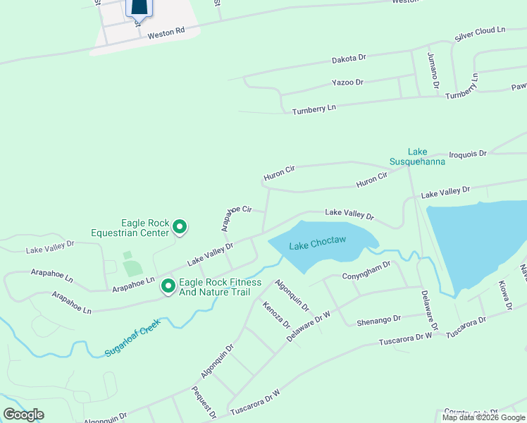 map of restaurants, bars, coffee shops, grocery stores, and more near 33 Arapahoe Circle in Hazleton