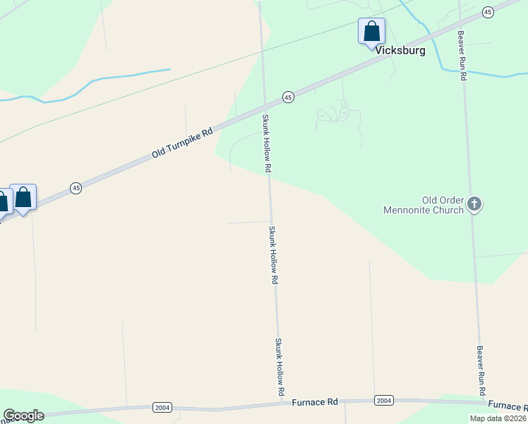 map of restaurants, bars, coffee shops, grocery stores, and more near 2 Cherry Tree Lane in Mifflinburg