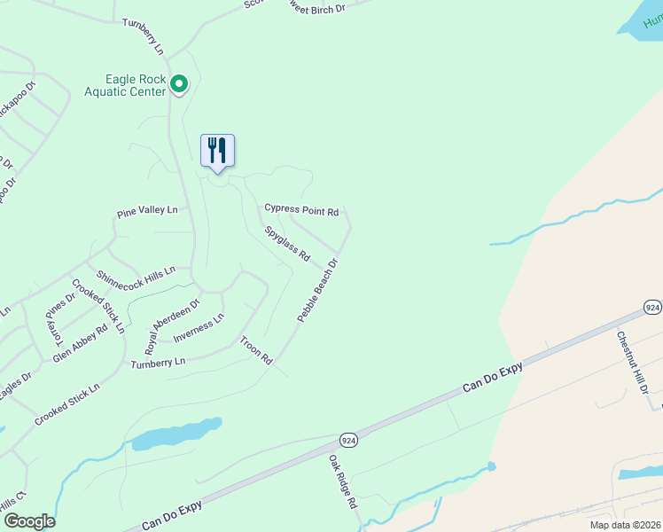 map of restaurants, bars, coffee shops, grocery stores, and more near 2-198 Pebble Beach Dr in Luzerne