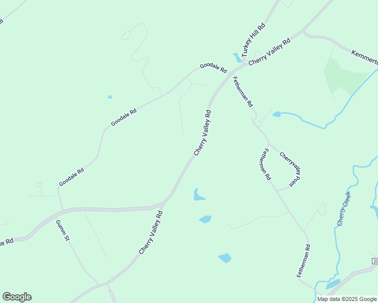 map of restaurants, bars, coffee shops, grocery stores, and more near 5875 Cherry Valley Road in Stroudsburg