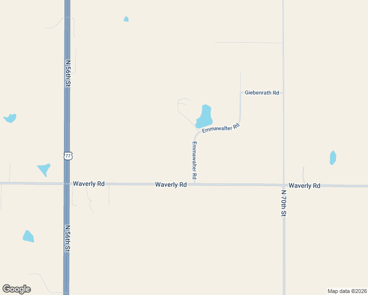 map of restaurants, bars, coffee shops, grocery stores, and more near 12201 Emmawalter Road in Lincoln