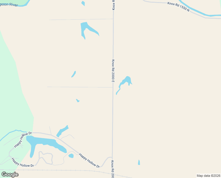 map of restaurants, bars, coffee shops, grocery stores, and more near 1992 Knox Road 1500 North in Dahinda