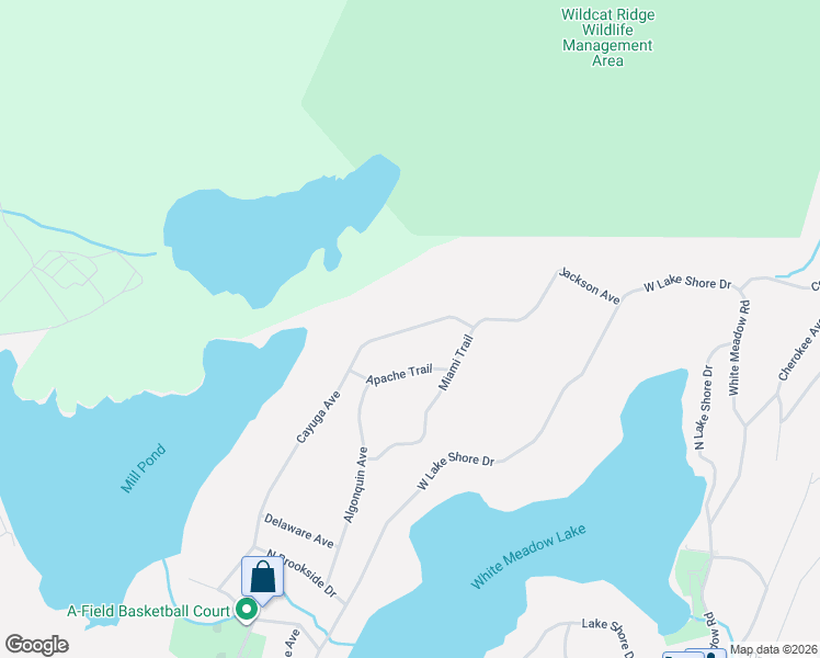 map of restaurants, bars, coffee shops, grocery stores, and more near 122 Cayuga Avenue in Rockaway