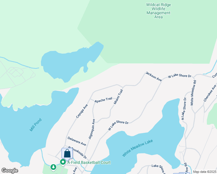 map of restaurants, bars, coffee shops, grocery stores, and more near 122 Cayuga Avenue in Rockaway
