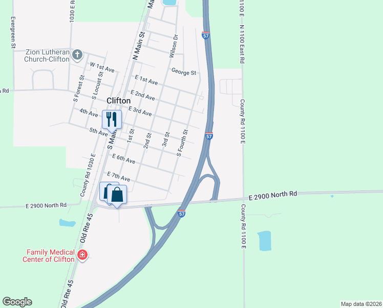 map of restaurants, bars, coffee shops, grocery stores, and more near 575 East 5th Avenue in Clifton