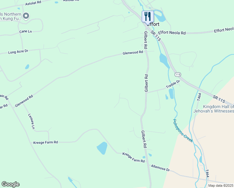 map of restaurants, bars, coffee shops, grocery stores, and more near 641 Country Acres Court in Effort