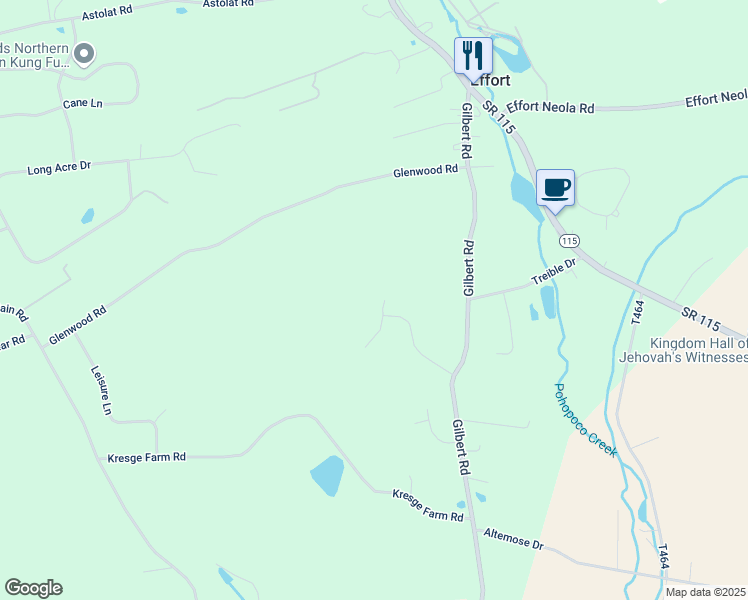 map of restaurants, bars, coffee shops, grocery stores, and more near 641-643 Country Acres Court in Effort