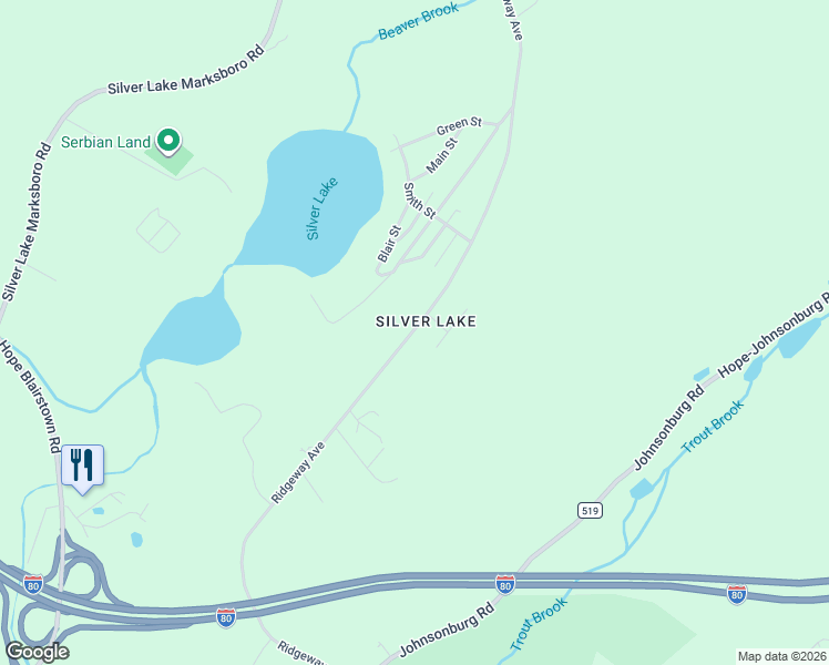 map of restaurants, bars, coffee shops, grocery stores, and more near 62 Ridgeway Avenue in Blairstown