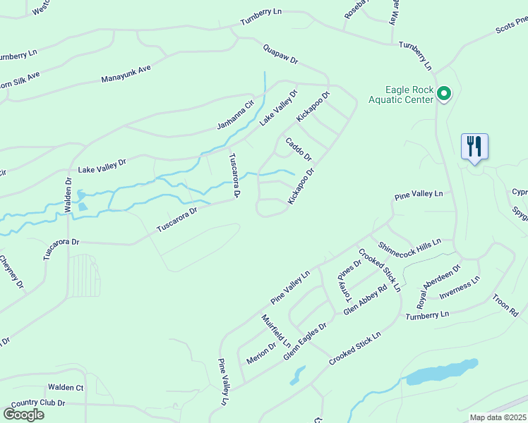 map of restaurants, bars, coffee shops, grocery stores, and more near 173 Kickapoo Drive in Luzerne County