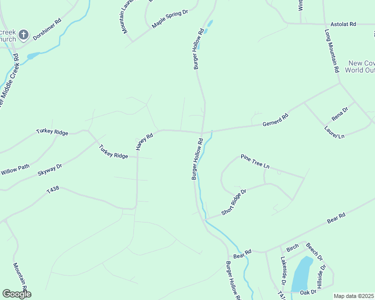 map of restaurants, bars, coffee shops, grocery stores, and more near 420 Haney Road in Kunkletown