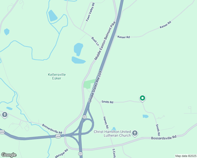 map of restaurants, bars, coffee shops, grocery stores, and more near 509 Haney Road in Stroudsburg